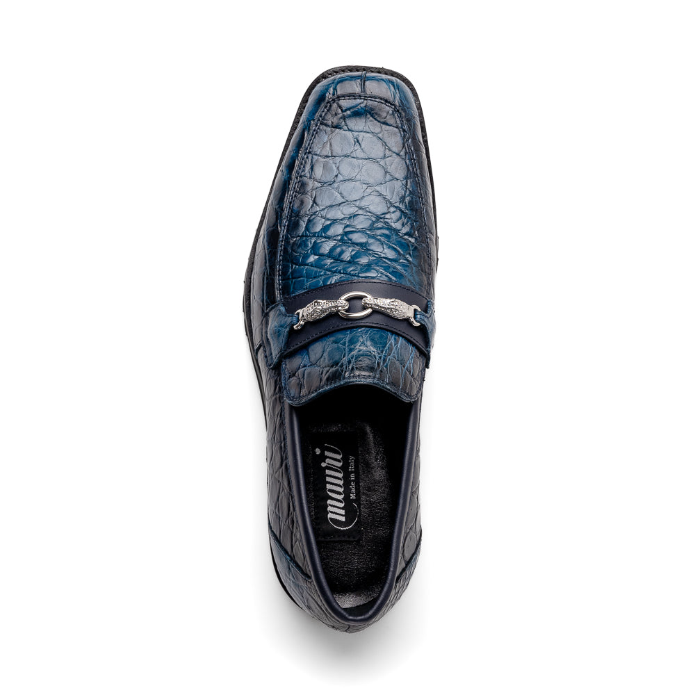 Mauri 4894/7 Debonair Alligator/ Nappa Loafers Blue Dirty/ Wonder