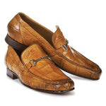 Mauri 4894 Matrix Alligator Bit Loafers Chestnut