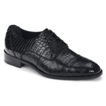 Mauri 4896 Adige Alligator Derby Shoes Black