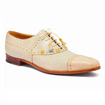 Mauri 4901 Body Alligator / Calfskin Shoes Cream