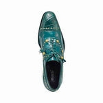 Mauri 4901 Body Alligator / Calfskin Shoes Hunter Green