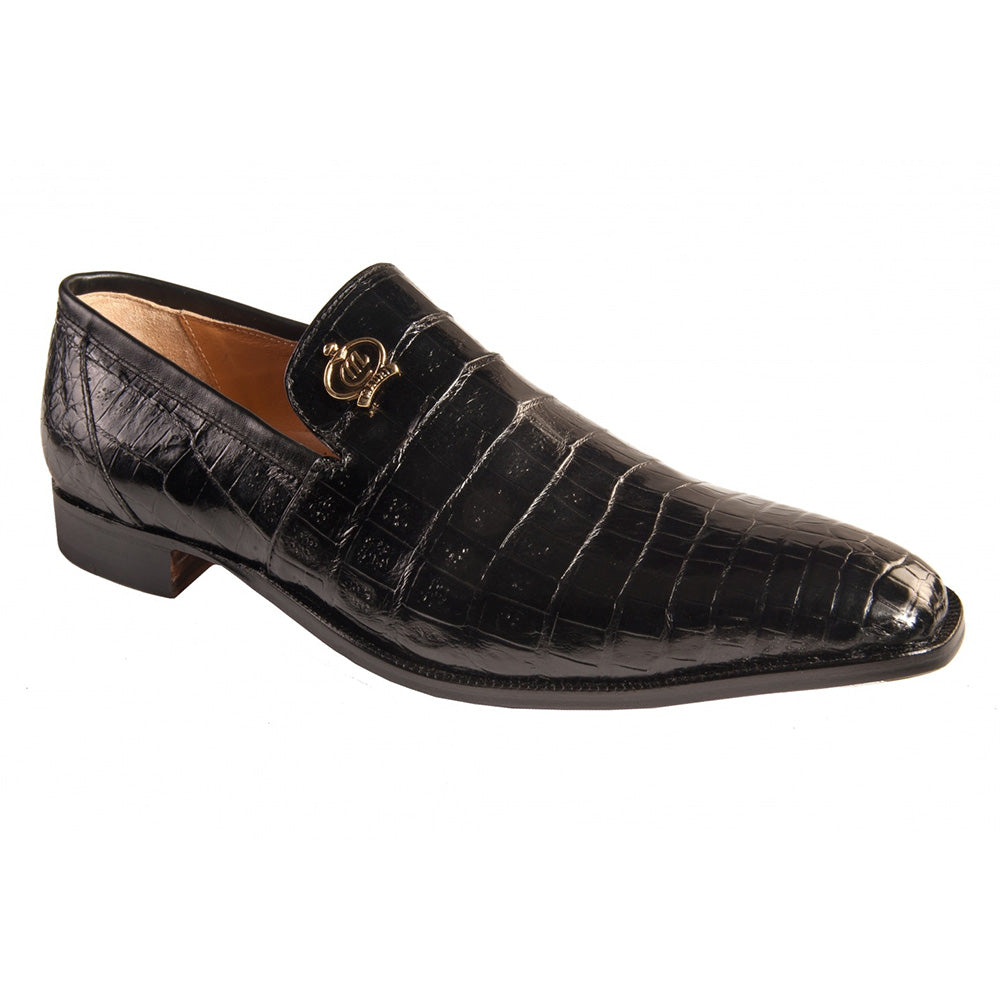 Mauri 4912 Baby Crocodile Loafers Black