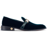 Mauri 4940/2 Velvet / Alligator Shoes Hunter Green