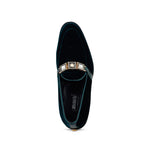 Mauri 4940/2 Velvet / Alligator Shoes Hunter Green
