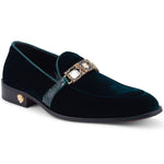 Mauri 4940/2 Velvet / Alligator Shoes Hunter Green