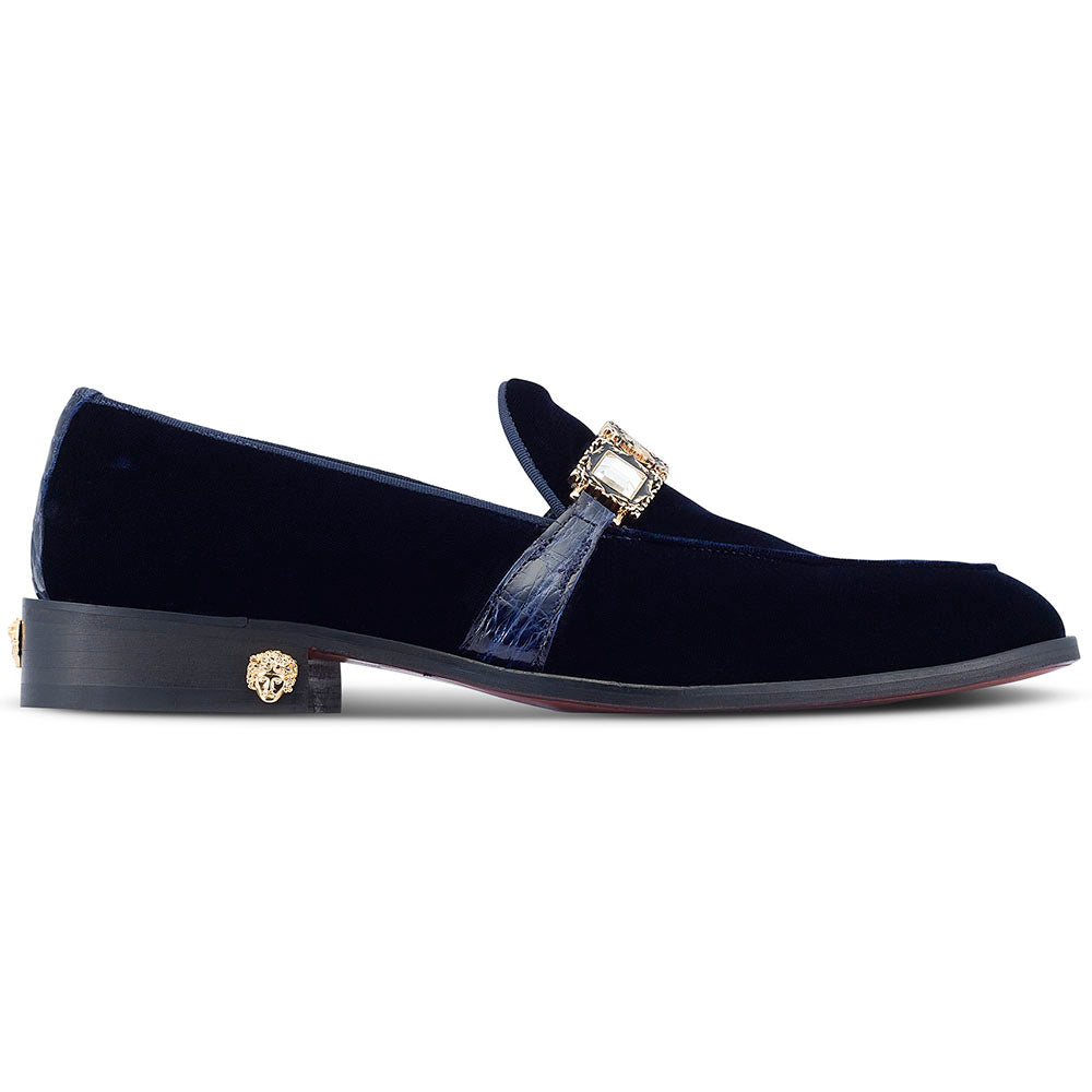 Mauri 4940/2 Velvet / Alligator Shoes Wonder Blue