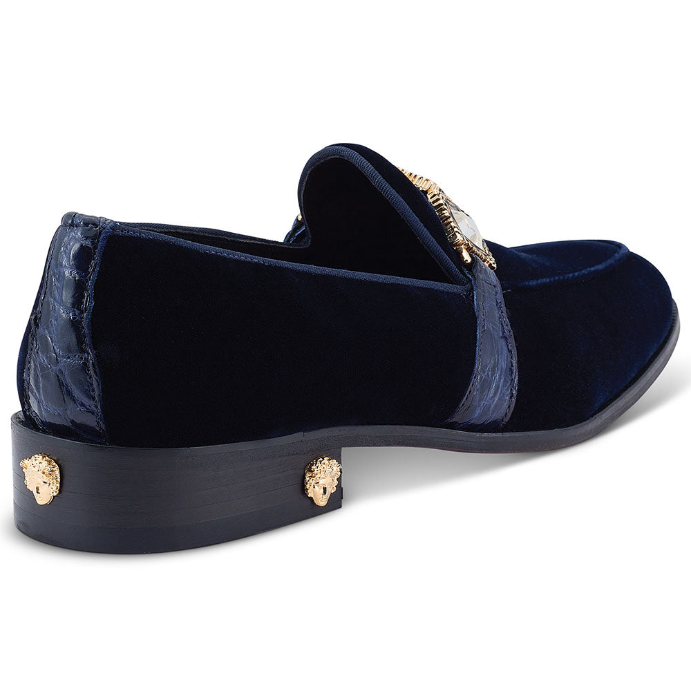 Mauri 4940/2 Velvet / Alligator Shoes Wonder Blue