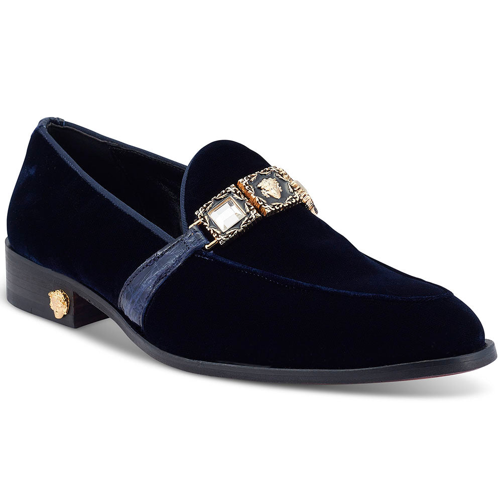 Mauri 4940/2 Velvet / Alligator Shoes Wonder Blue