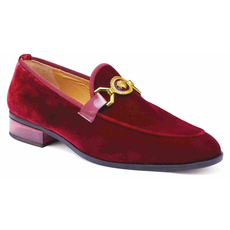 Mauri 4940 Floss Velvet Loafers Burgundy