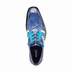 Mauri 4971 Body Alligator Shoes Caribbean Blue / Azure / White (Special Order)