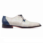 Mauri 4975 Body Alligator Shoes Blue / Cream (Special Order)