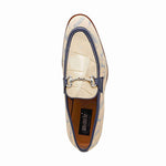 Mauri 4983 Alligator & Fabric Loafers Sky Lark / Cream / Indigo Blue (Special Order)