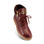Mauri 4987 Alligator & Mink Boots Gold