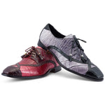 Mauri 4992 Alligator Shoes Multi Grey