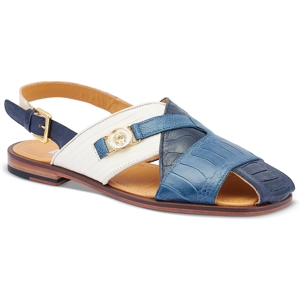 Mauri 5076 Romano W Blue Sandals / Jeans / Cream