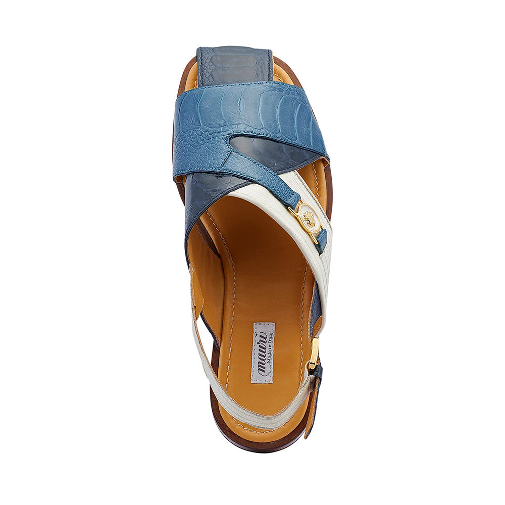 Mauri 5076 Romano W Blue Sandals / Jeans / Cream