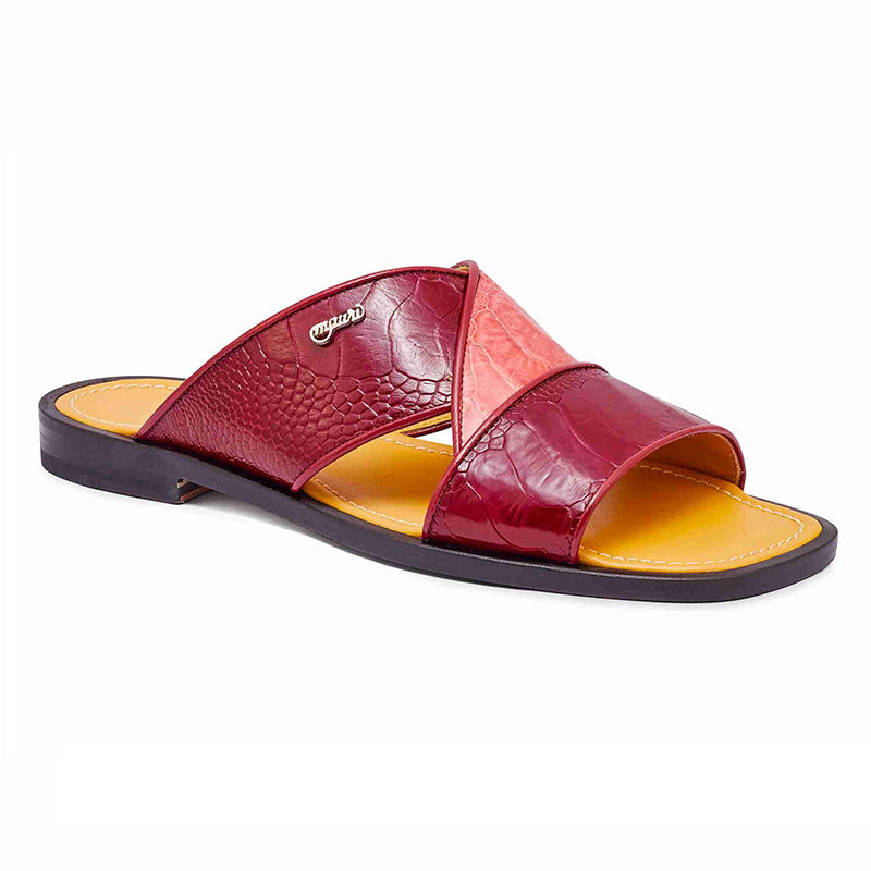 Mauri 5093 Ostrich Leg Sandals Ruby Red / Pink