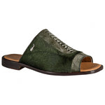Mauri 5108 Ostrich Leg Suede / Pony Sandals Forest Green