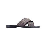 Mauri 5134 Coral Hornback Skin Sandals Green/Red