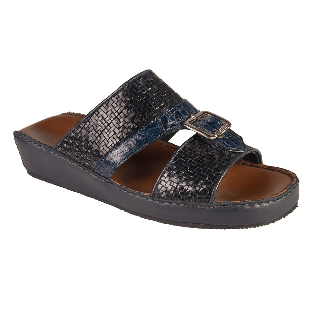 Mauri 5141 Intreccio Espiga / Alligator Sandals Blue