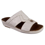 Mauri 5149 Alligator / Ostrich Sandals White