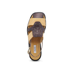 Mauri 5161 Tahiti Ostrich Leg / Hornback Crown Sandals Sp. Rust / Light Caramel