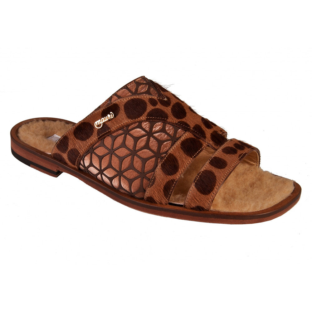 Mauri 5168 Pony Maculated/ Fabric Eclisse Sandals Brown