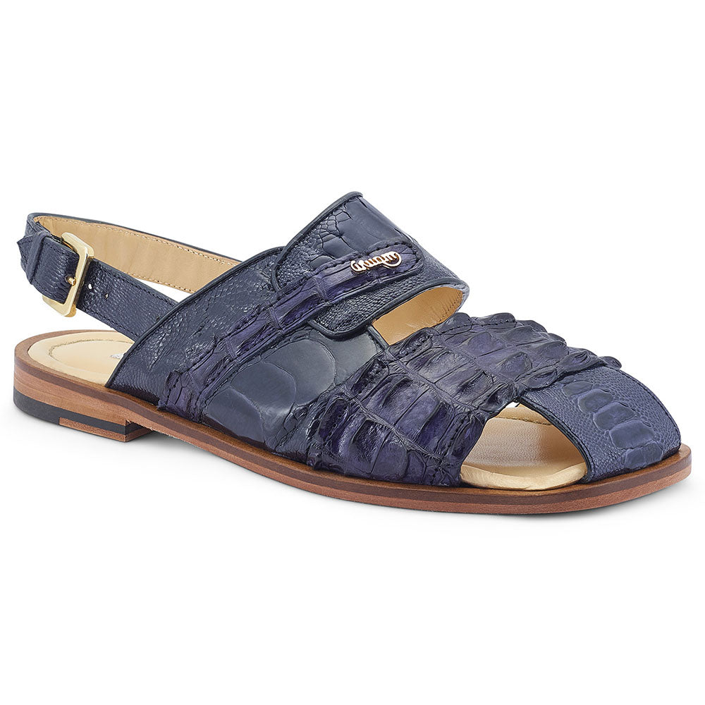 Mauri 5171 Bali Ostrich Leg / Hornback Sandals W. Blue