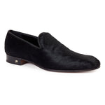 Mauri 53123 Horse Hair Venetian Loafers Black