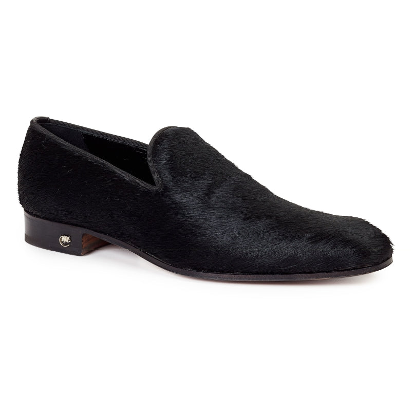 Mauri 53123 Horse Hair Venetian Loafers Black