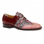 Mauri 53124 Caracalla Alligator Wingtip Shoes Cherry / Purple (SPECIAL ORDER)