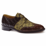 Mauri 53124 Caracalla Crocodile & Alligator Wingtip Sport Rust