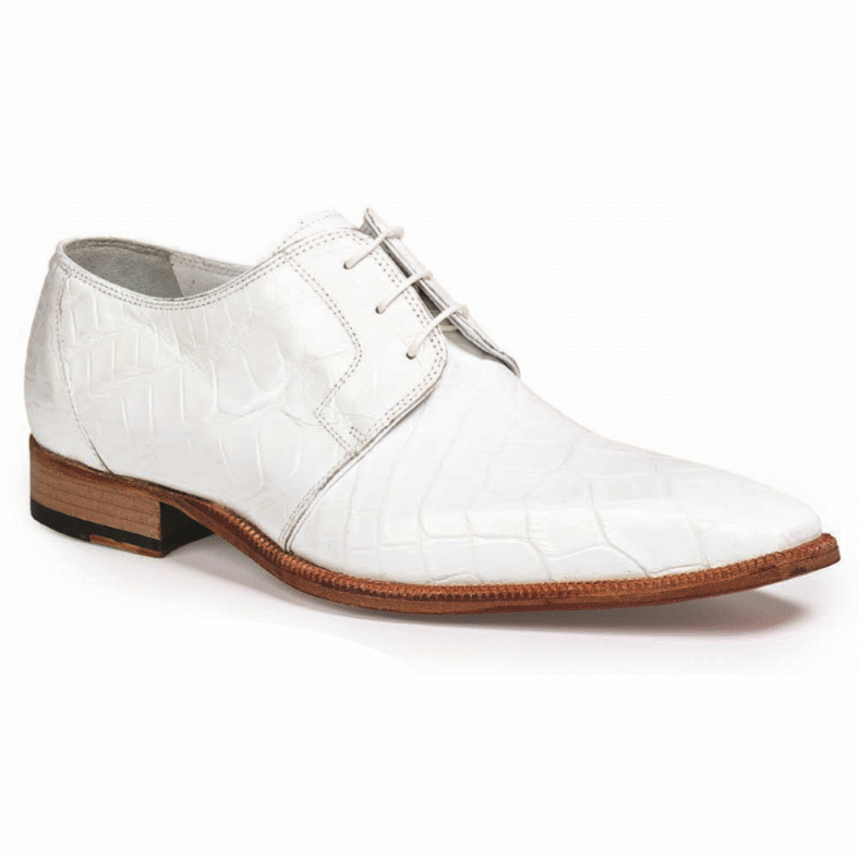 Mauri 53127-2 Guardi Alligator Dress Shoes White