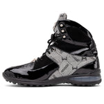 Mauri 8402 Diamond Patent/ Baby Croc/ Suede/ Mauri Fabric Sneakers Black/ Grey