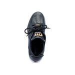Mauri 8412/1 Boss Patent & Crocodile Sneakers Black