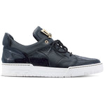 Mauri 8412/1 Boss Patent & Crocodile Sneakers Black