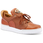 Mauri 8412/1 Boss Patent & Crocodile Sneakers Cognac