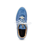 Mauri 8423 Ghost Calfskin and Patent Sneakers Caribbean Blue