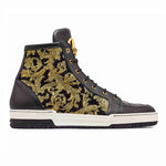 Mauri 8437 Baby Crocodile / Didier Fabric Sneakers Black / Gold
