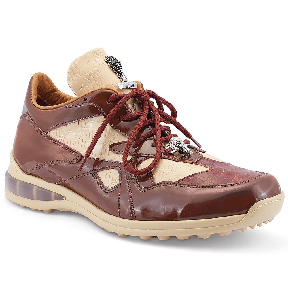 Mauri 8464/1 Sonic Patent / Baby Croc Sneakers Gold / Cream