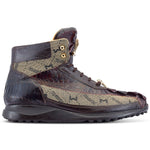 Mauri 8484 Ostrich Leg / Fabric High-top Sp Rust / Taupe