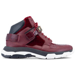 Mauri 8491 Calfskin / Baby Crocodile / Velvet Sneakers Ruby Red (Special Order)
