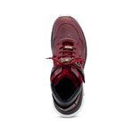 Mauri 8491 Calfskin / Baby Crocodile / Velvet Sneakers Ruby Red (Special Order)