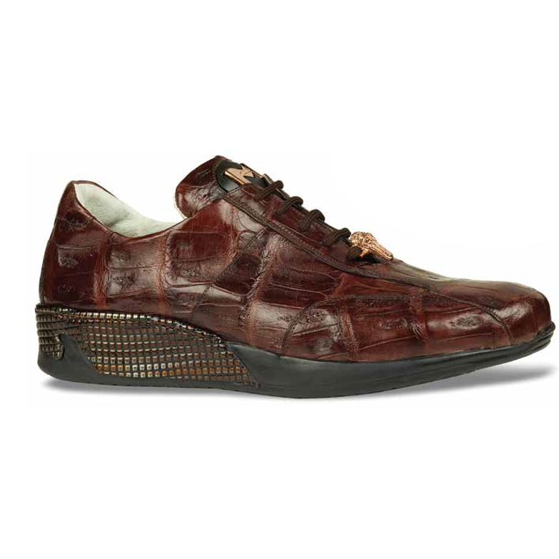 Mauri 8547 Cordusio Baby Crocodile Sneakers Brown