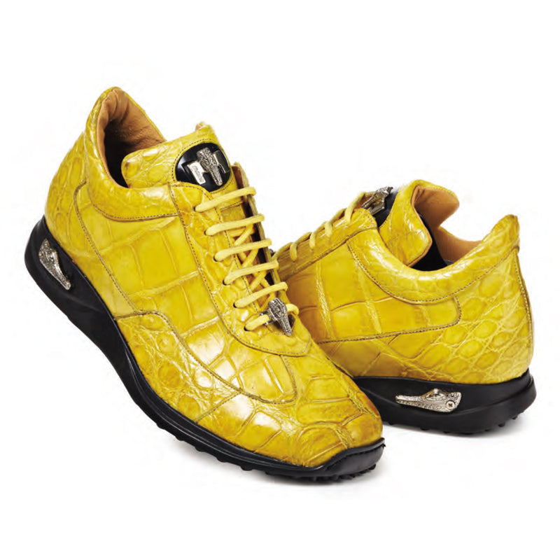 Mauri 8566 Empire Alligator Sneakers Yellow