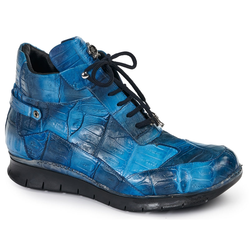 Mauri 8567 Crocodile Sneakers Blue Multi