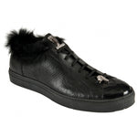 Mauri 8591 Baby Crocodile / Nappa Shoes Black