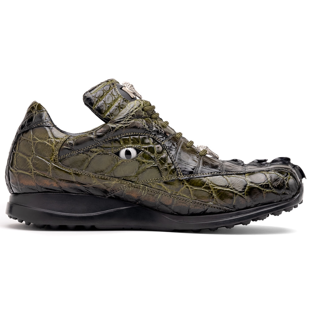 Mauri 8596/3 Hazard Hornback/ Alligator Sneakers Money Green/ Dirty Black