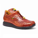 Mauri 8596 Baby Crocodile / Ostrich Leg Sneakers Gold