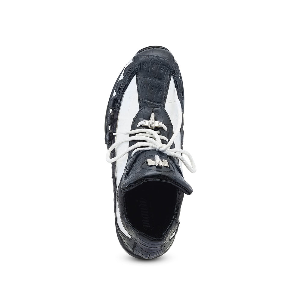 Mauri 8727/1 Crawler Baby Croc / Hornback tail Sneakers Black / White